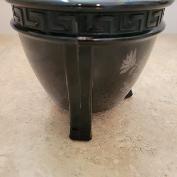 LE Smith Black Amethyst Glass Footed Vase - Picture 5 of 10